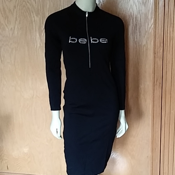 black and bling dress